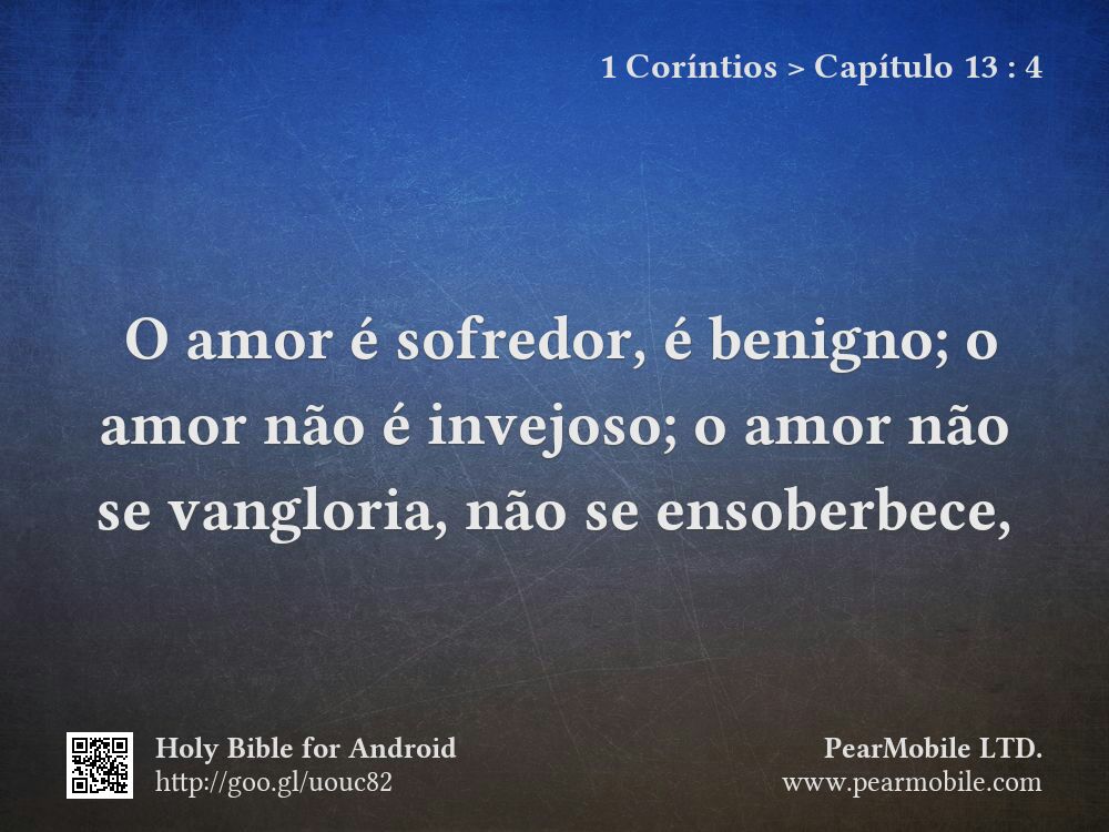 1 Coríntios, Capítulo 13:4